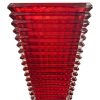 Florero de cristal  rojo grande