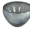 Bowl de vidrio gris