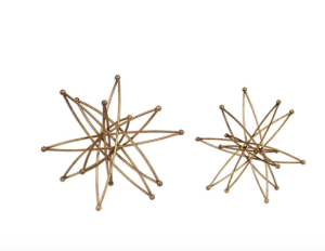 Set de estrellas doradas.