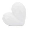 Corazón blanco de cerámica.