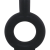 Jarrón de ceramica color negro.