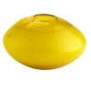 Base chica de vidrio amarillo