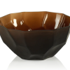 Bowl de vidrio café