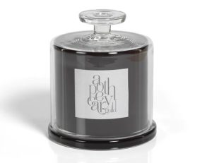 Vela aromatica negra con capelo