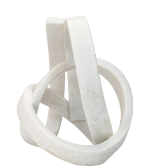 Alternative view of Escultura garabato de eco-mármol