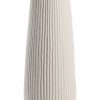 Jarrón blanco con lineas