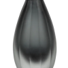 Florero negro semicircular