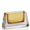 Florero rectangular amarillo