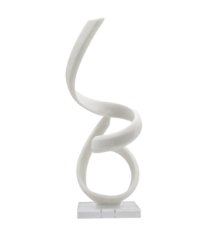 Escultura de resina con cuarzo blanco