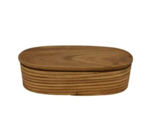 Caja alargada de madera
