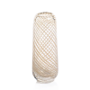 Florero de lineas largo beige