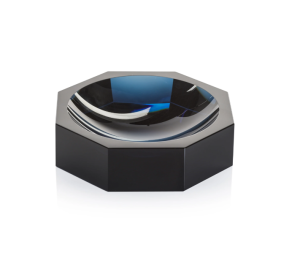 Cuenco octagonal azul