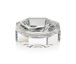 Cuenco octagonal transparente