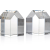 Portalibros decorativos de cristal de casa