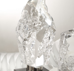 Alternative view of Set de esculturas de piedra de cristal