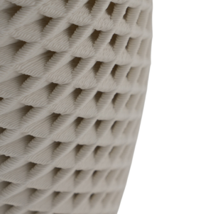 Alternative view of Florero tejido 3D blanco