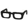 Lentes cuadrados negros