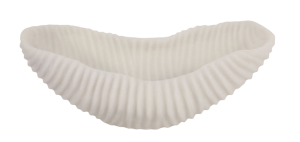 Cuenco de líneas blanco