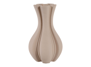 Alternative view of Jarrón 3D beige chico