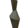 Florero geométrico grande gris