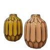 Floreros de Cerámica amarillo y rosa