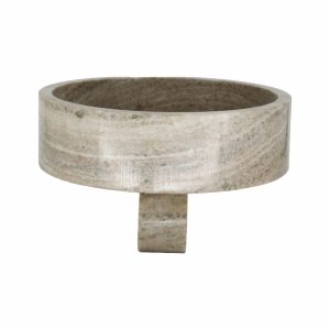 Alternative view of Bowl de mármol con base
