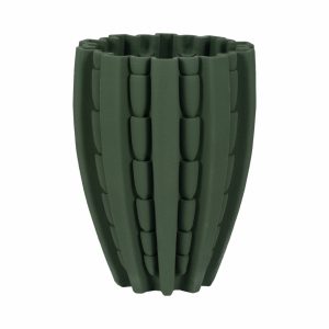 Florero 3D verde