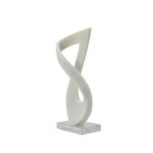 Alternative view of Escultura entrelazada blanca