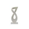 Escultura entrelazada blanca