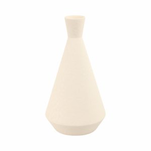 Florero beige de cerámica chico