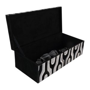 Alternative view of Caja negra con diseño bicolor