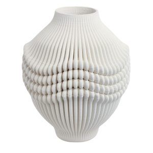 Alternative view of Florero con ondas redondo grande