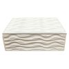 Caja decorativa con ondas blanca