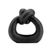 Escultura circular con nudo negro