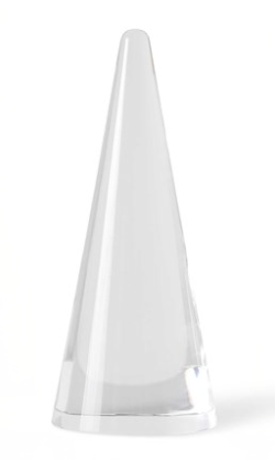 Escultura de cristal alto