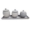 Set de tres frascos
