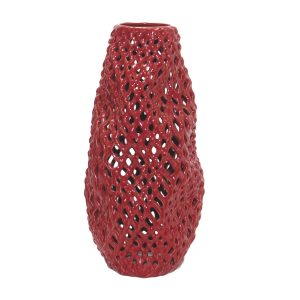 Base tejida roja mediana
