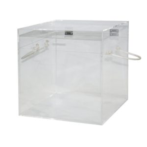 Caja de acrilico cuadrada con asas