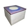 Caja de concreto cuadrada.