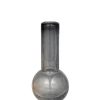 Florero probeta gris