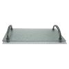Charola rectangular de vidrio ice
