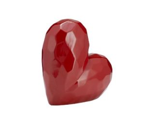 Alternative view of Corazón Rojo de Cerámica