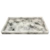 Charola rectangular Gris con Blanco