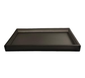 Charola rectangular Gris