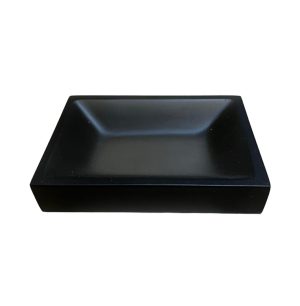 Jabonera rectangular gris