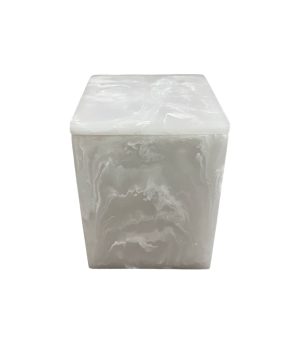 Vaso cuadrado blanco