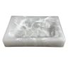 Jabonera rectangular blanca