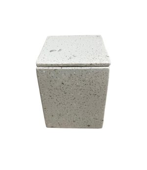 Vaso cuadrado terrazo