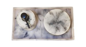 Caja italiana gris con blanco