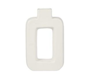 Florero rectangular blanco